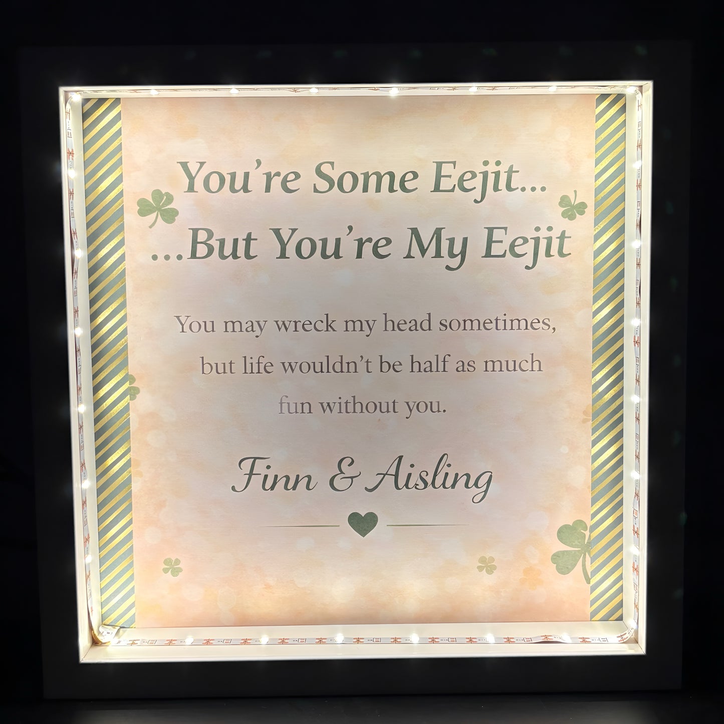 You’re Some Eejit… But You’re My Eejit – Light-Up Frame