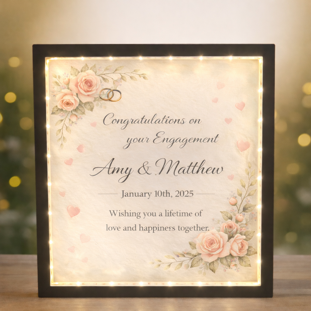 Engagement Light-Up Frame