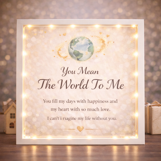 You Mean The World To Me – Light-Up Frame