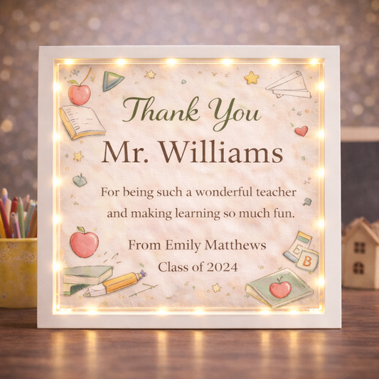 Teacher Thank You – Light-Up Frame